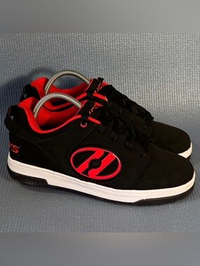 Heelys Voyager Red & Black Skate Wheel Shoes Men’s Size 8